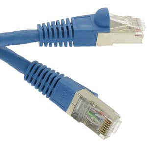 3Ft Cat7 Shielded (SSTP) 600MHz Ethernet Network Booted Cable Blue
