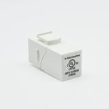 Cat.6 Right Angle Keystone Coupler White