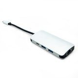 USB Type C Male to USB3.0*2+RJ45+C Female 4 in 1 Adapter