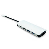 USB Type C Male to HDMI+USB3.0*2+RJ45+C Female 4 in 1 Adapter
