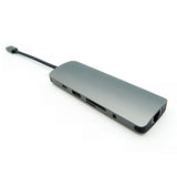 USB 3.1 Type-C to USB3.0x3+Micro SD+SD/MMC+HDMI+Gigabit+Type-C Charging