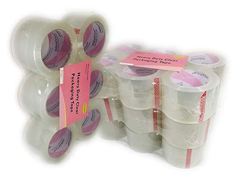 iMBAPrice 3-Inches Wide Packaging Tape (24 Roll of 110 Yards) Clear Moving Packing Tape