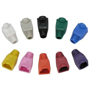 Color Boots for RJ45 Plug Red 20pk