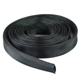 Expandable Braided Cable Sock Black 1/2"(12.7mm) x 100Ft (30.48m)