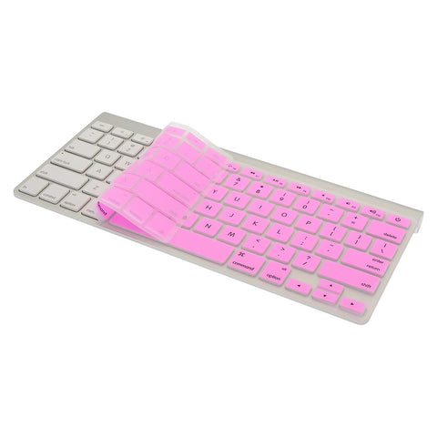 Keyboard Cover Pink Silicone Skin for MacBook Pro 13" 15" (2015 or Older Version), iMac