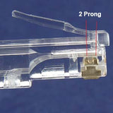 RJ45 Cat.6 Plug for Solid 50Micron 20pk