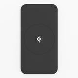 Wireless Qi Cellphone Charger Black Ruber Oil Coated