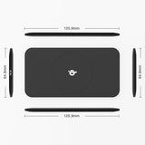 Wireless Qi Cellphone Charger Black Ruber Oil Coated