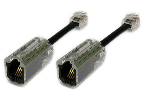 iMBAPrice (1 Pack) Telephone Cord Detangler - 360 Degree Rotating Landline Swivel Cord Untangler (Black) Anti-Tangle Telephone Handset Cable