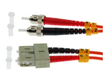 1m ST-SC Duplex Multimode 62.5/125 Fiber Optic Cable
