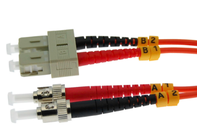 0.3m ST-SC Duplex Multimode 62.5/125 Fiber Cable