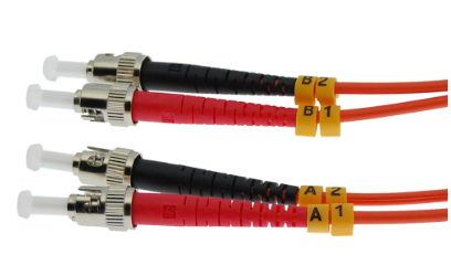 1m ST-ST Duplex Multimode 62.5/125 Fiber Optic Cable