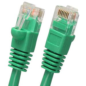 3Ft Cat6 UTP Ethernet Network Booted Cable Green