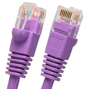 35Ft Cat6 UTP Ethernet Network Booted Cable Purple