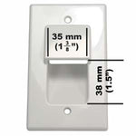 1-Gang Recessed Wall Plate, White