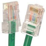 1Ft Cat5E UTP Ethernet Network Non Booted Cable Green