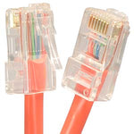 8Ft Cat5E UTP Ethernet Network Non Booted Cable Orange