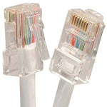 30Ft Cat5E UTP Ethernet Network Non Booted Cable White