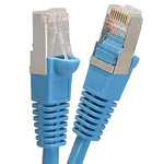 3Ft Cat5E Shielded (FTP) Ethernet Network Booted Cable Blue