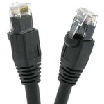 7Ft Cat6A UTP Ethernet Network Booted Cable Black