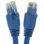 50Ft Cat6A UTP Ethernet Network Booted Cable Blue