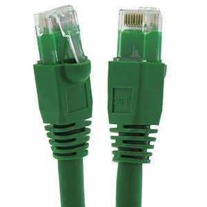 3Ft Cat6A UTP Ethernet Network Booted Cable Green