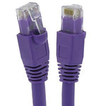 2Ft Cat6A UTP Ethernet Network Booted Cable Purple