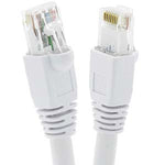 2Ft Cat6A UTP Ethernet Network Booted Cable White