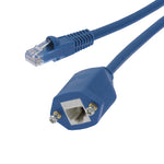 25Ft Panel-Mount Cat.6 Ethernet Cable Blue