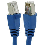 20Ft Cat6A Shielded (SSTP) Ethernet Network Booted Cable Blue