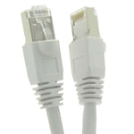 7Ft Cat6A Shielded (SSTP) Ethernet Network Booted Cable White