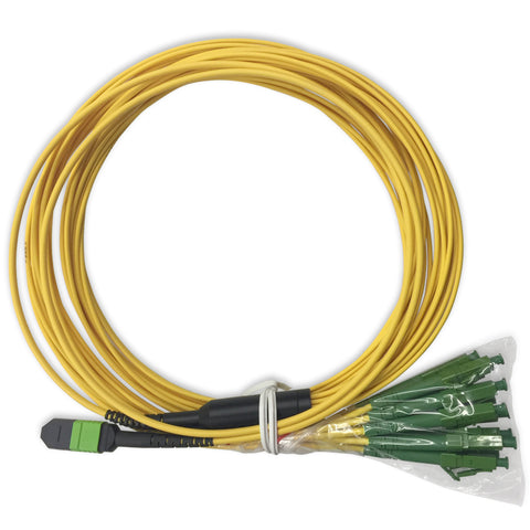 Fiber Optic MPO(12C)-LC/UPC Trunk Cable, 12 core, SM 9/125, LSOH, Male-Male 2M