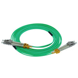 8m LC-LC 10Gb 50/125 OM3 M/M Duplex Fiber Cable Aqua Jacket