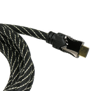 10Ft HDMI Cable with Mesh Jacket 3D 4K 30Hz 30AWG