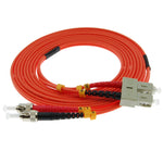 10m ST-SC Duplex Multimode 62.5/125 Fiber Optic Cable
