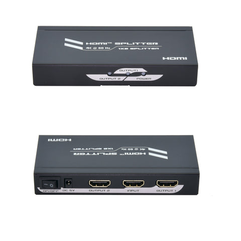 HDMI 2Way Splitter (1-in/2-out) 4K@60Hz