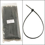 12" Nylon Cable Tie 50lbs Black 100pk