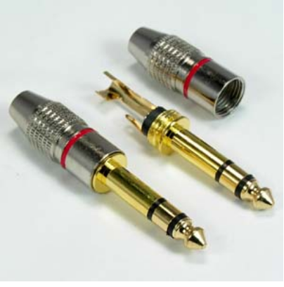 1/4 inch Stereo Metal Plug Gold Plated