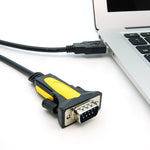 USB to RS232 Serial Adapter DB9-Male/ Thumbscrew, Prolific Chipset