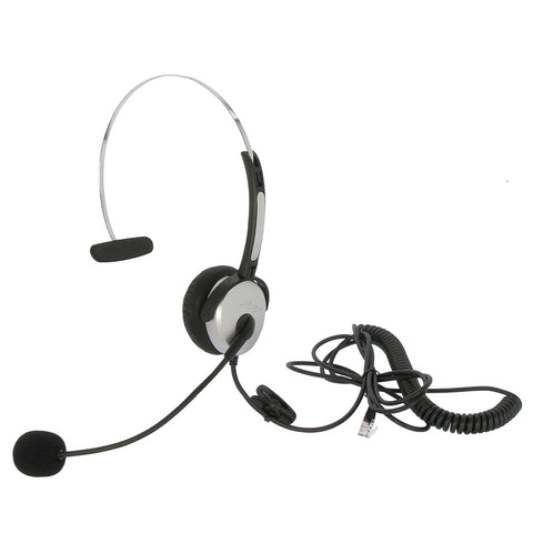 Corded Office Headset/Microphone, RJ22(Handset) Plug, HSM-1001RJ