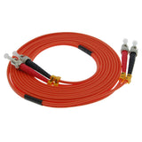 15m ST-ST Duplex Multimode 62.5/125 Fiber Optic Cable