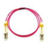 1m LC-LC 40/100G OM4 Erika Violet 50/125 MultiMode Duplex Fiber Patch Cable