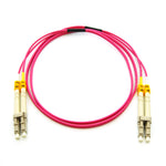 2m LC-LC 40/100G OM4 Erika Violet 50/125 MultiMode Duplex Fiber Patch Cable