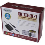 USB3.0 to SATA II + IDE Adapter, 4Ft Cable