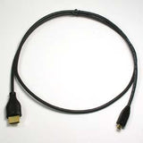 6Ft High Speed HDMI Male/Micro (Type D) Male Slim Cable 36AWG 4K