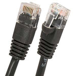 7Ft Cat6 UTP Ethernet Network Booted Cable Black