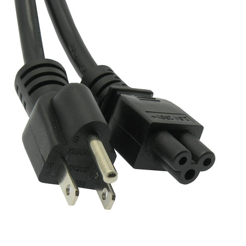 10Ft 3-Prong Notebook Power Cord Black, SJT 18/3