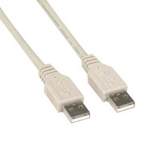 3Ft A-Male to A-Male USB2.0 Cable Ivory