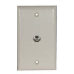 F Coupler Wall Plate White