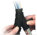 Spiral Cable Zip Wrap Black 20mm x 1.5m (0.8" x 4.92Ft)